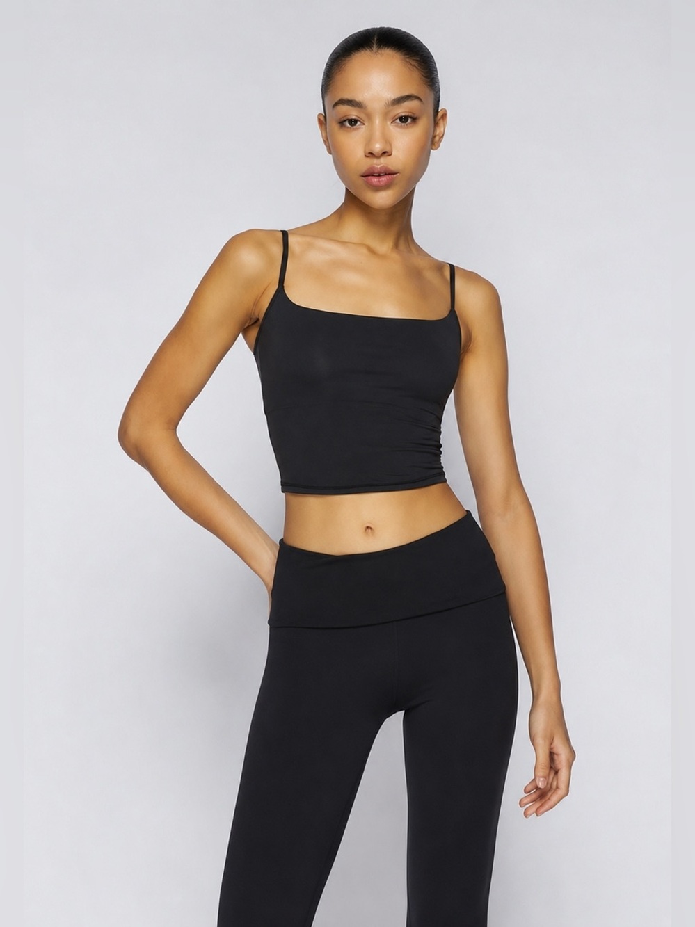SKIMS| ‘Fits Everybody’ Cropped Cami (Graphite)